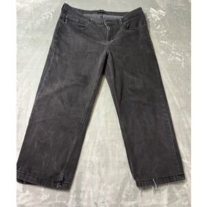Billabong Mens Faded Black Straight Leg Denim Jeans Size 34 Relaxed Skater Surf